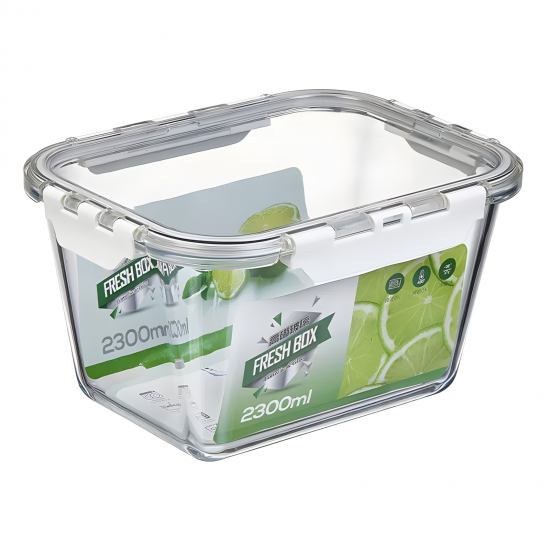 Glass Tupperware with Plastic Lid – 400 ml